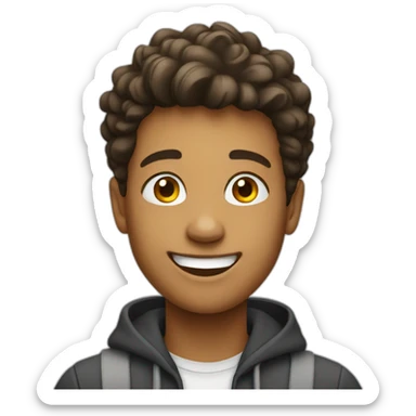 Happy teenager sticker