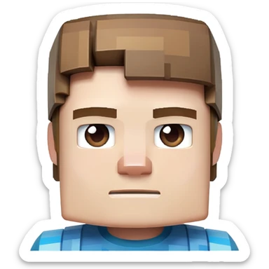 Minecraft steve sticker