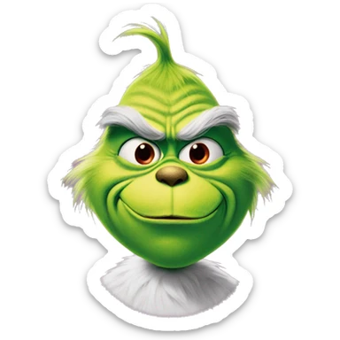 Grinch with Dr Pepper  sticker