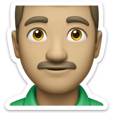 Un puntito medio verde celeste  sticker