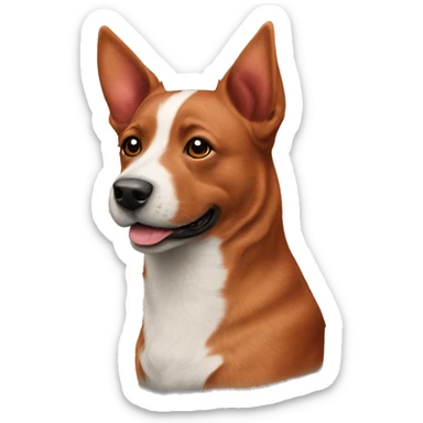Red Australian cattle dog  sticker