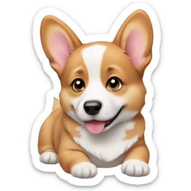 Corgi puppy sticker