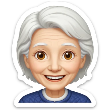 old lady retire sticker