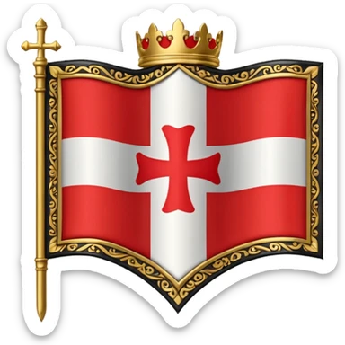 templar x gods of olympus flag sticker