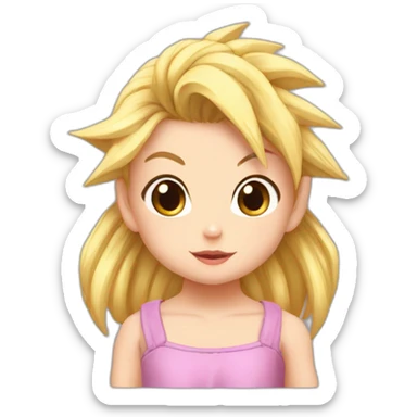 Bébé Pan la petite fille de goku sticker
