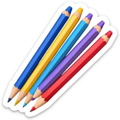 pencils colorful sticker