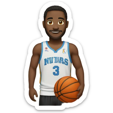 Un basketteur sticker