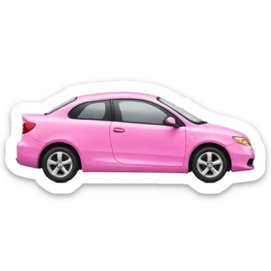 Pink car sticker
