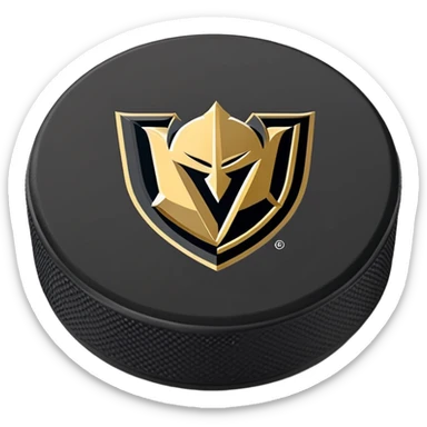 Vegas Golden Knights Logo on a Hockey Puck sticker