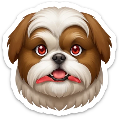 Shih Tzu dog drunk sticker