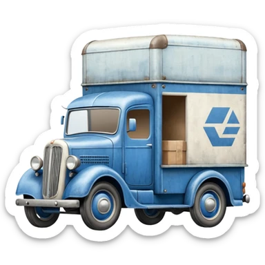 1935 moving van truck sticker