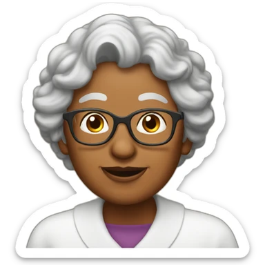 Grand-mère lecture sticker