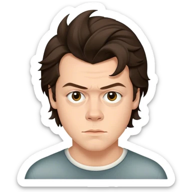 harry styles with an edgar cut sticker