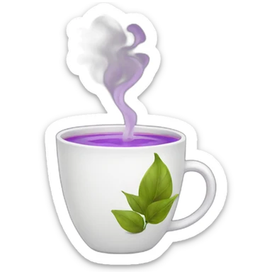 purple tea sticker