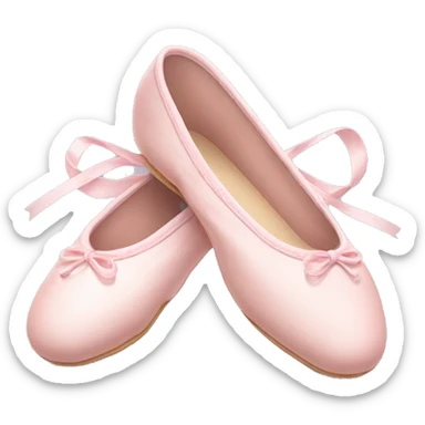 Pale pink ballet shoes sticker