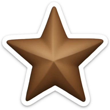 brown star sticker