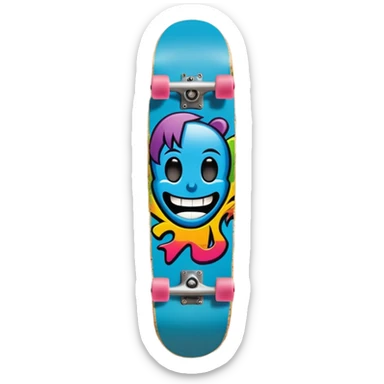 Skateboard deck sticker