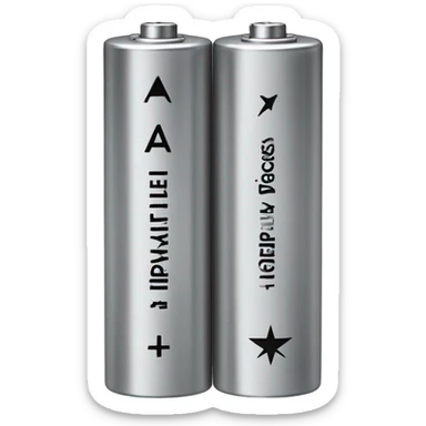 AA battery sticker