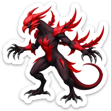 Darkrai-Yveltal-Fakémon-hybrid-creature (full body)  sticker