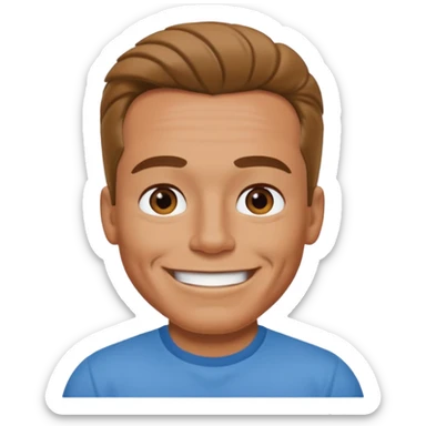 arnold smiling sticker