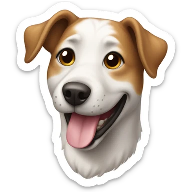 Dog happy sticker