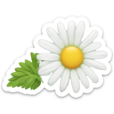 CHAMOMILE with leaf sticker