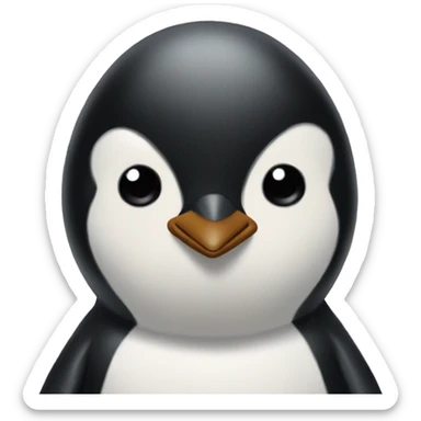 Pinguin painting sticker