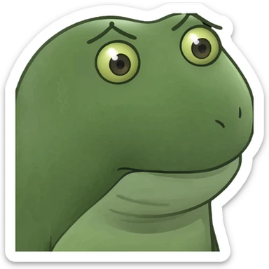 regular emoji side eyeing with a straight face  sticker