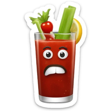 Bloody Mary drink sticker