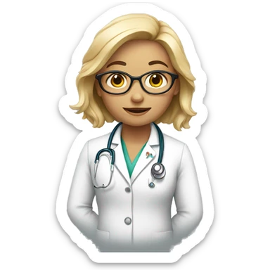 Doctor girl sticker