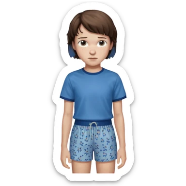 Eleven from stranger things season 3 sticker