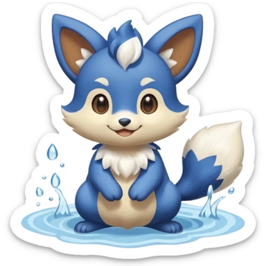 Meowstic-Buneary-Buizel-fusion sticker