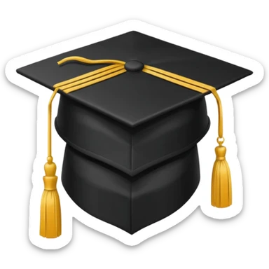 graduation cap sticker