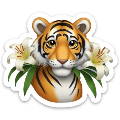 tiger lilys  sticker