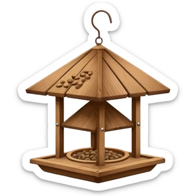 Bird feeder sticker