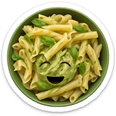 Pesto pasta in a bowl  sticker