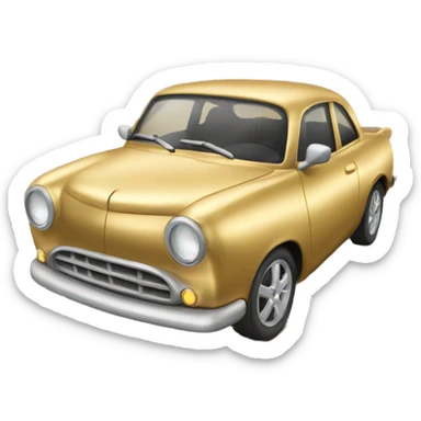 gold car sticker