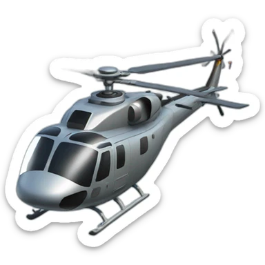 Helicopter sticker