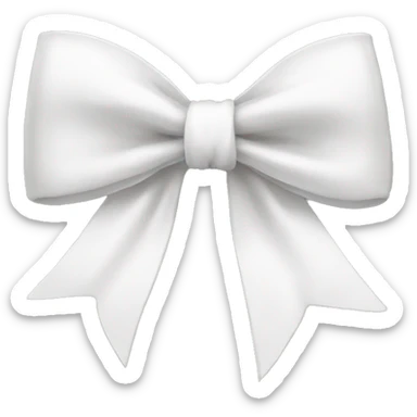 white bow sticker