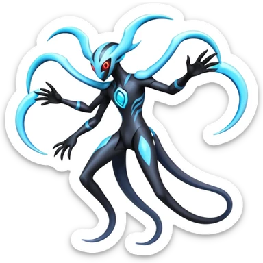 Palkia-Lunala-Darkrai-Deoxys-Fakémon-hybrid-creature (full body)  sticker