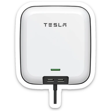 Tesla wall charger sticker