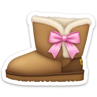 uggs with pink bows sticker