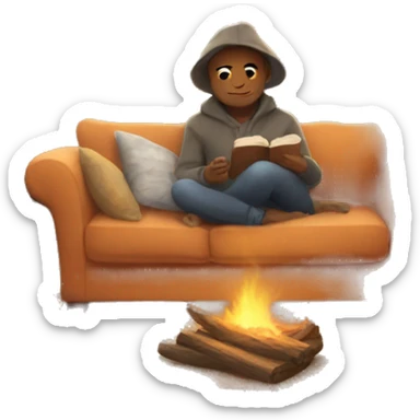 Cozy autumn day  sticker