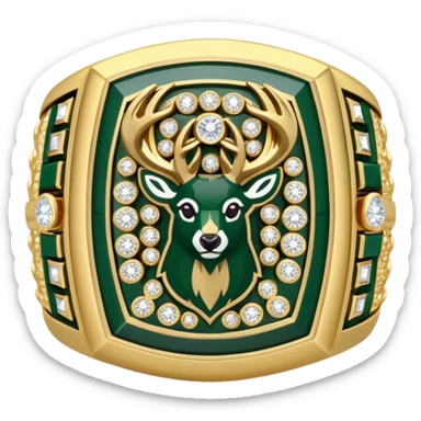 Milwaukee bucks championship ring sticker