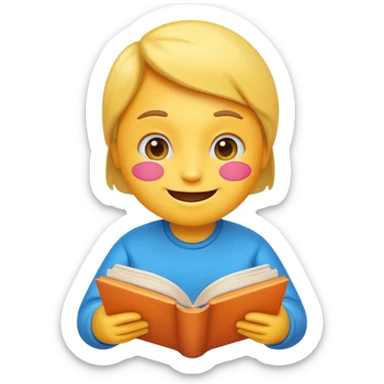 gererame un smojis leyendo sticker