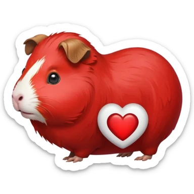 guineapig heart sticker