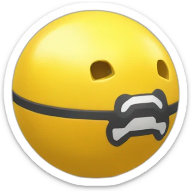 Yellow Poké ball sticker