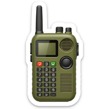 army walkie talkie sticker