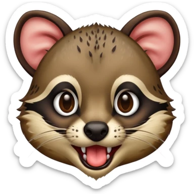 civet is drooling sticker