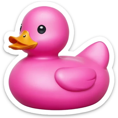 pink rubber duck sticker